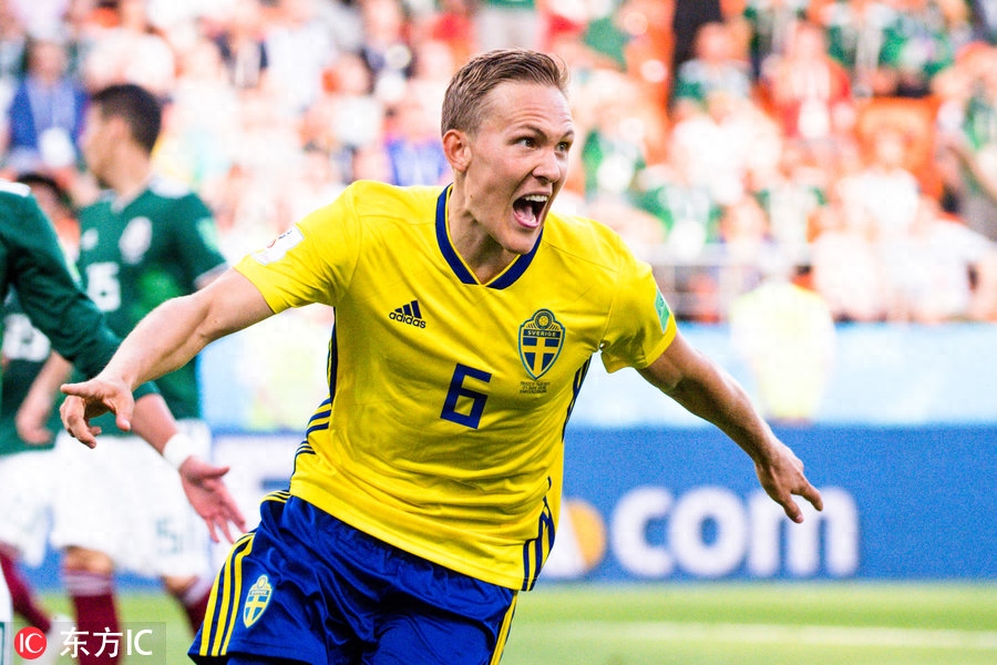格兰奎斯特点球建功 瑞典3-0墨西哥一同晋级16强