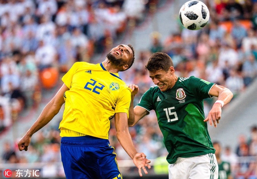 格兰奎斯特点球建功 瑞典3-0墨西哥一同晋级16强