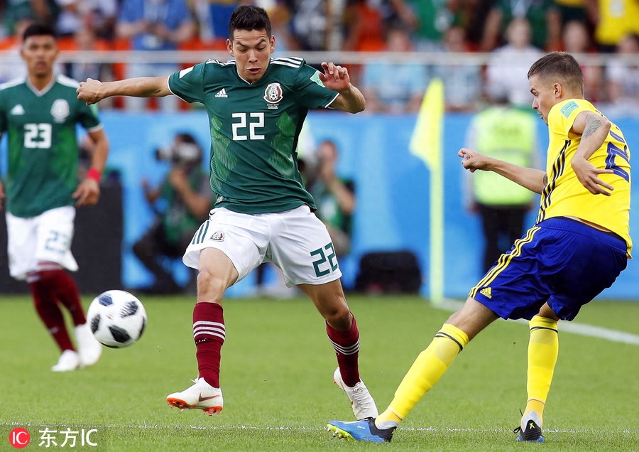 格兰奎斯特点球建功 瑞典3-0墨西哥一同晋级16强