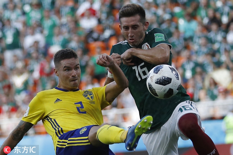 格兰奎斯特点球建功 瑞典3-0墨西哥一同晋级16强