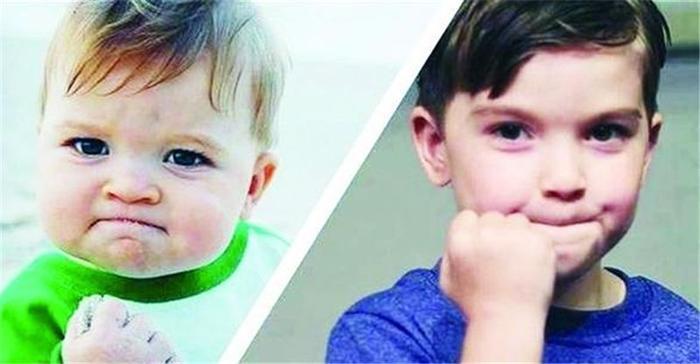 曾经“火遍全球”的“握拳宝宝”主角长大了