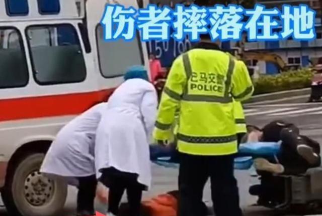 上海女子因120拒绝救援病亡(120救援时把伤者摔落担架)(3)
