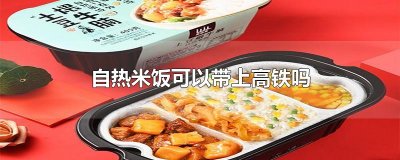 ​自热米饭可以带上高铁吗