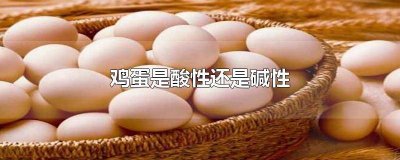 ​煮熟的鸡蛋属于酸性还是碱性 蛋黄是酸性的还是碱性的