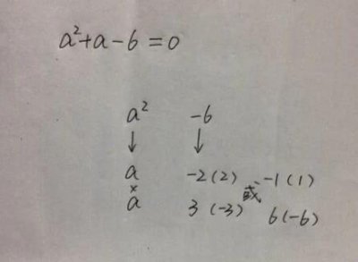 ​巧用十字相乘法解一元二次方程