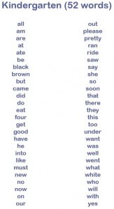 ​美国公立小学都教了啥？（四）Sight Words是读不出来的单词