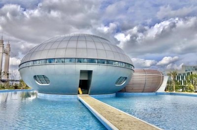 ​“飞碟”光临舟山一新建公园，市民：里面有外星人吗？