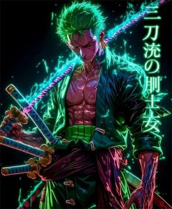 ​暗黑系高清壁纸｜动漫索隆图片，酷炫的风格，有着不一样的眼神