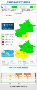 ​北京明日空气质量优良，周三周四将有轻度污染